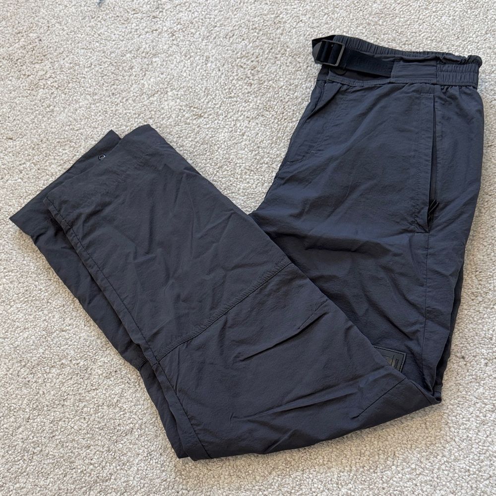 Gymshark Retake Woven Jogger Trackpants Adjustable 27.5" Charcoal Grey SzS